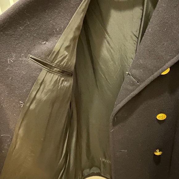 U.S NAVY Vietnam WAR ERA Officers Pea Coat  Blue/Size 40R in Rare Mint condition - Picture 5 of 8